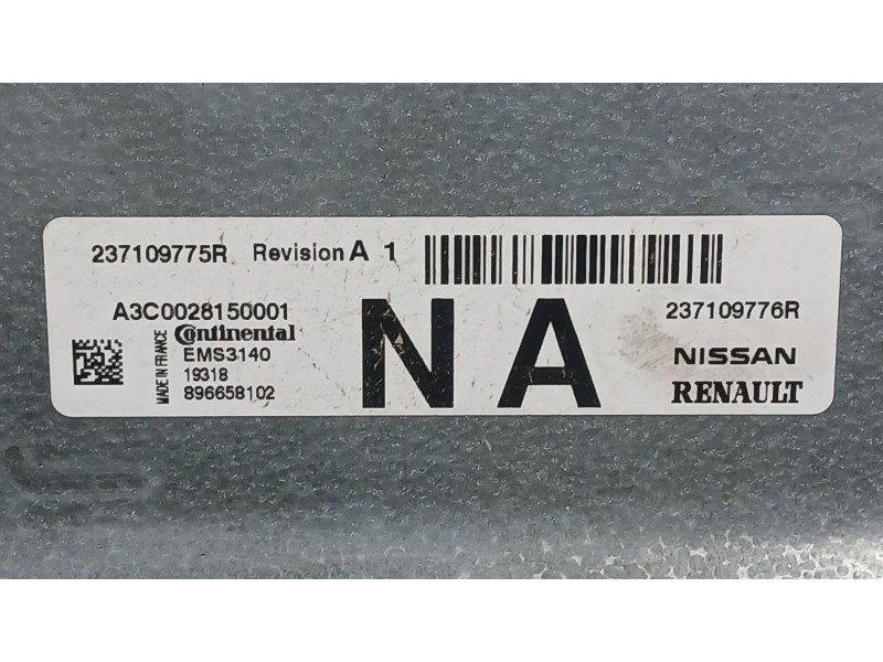 Recambio de centralita motor uce para dacia sandero ii (b8_) tce 90 lpg (b8m1) referencia OEM IAM   