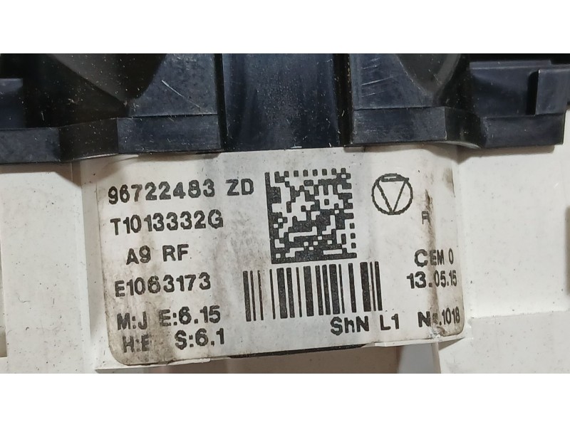 Recambio de mando calefaccion / aire acondicionado para peugeot 208 i (ca_, cc_) 1.2 vti 82 referencia OEM IAM 9819611580  