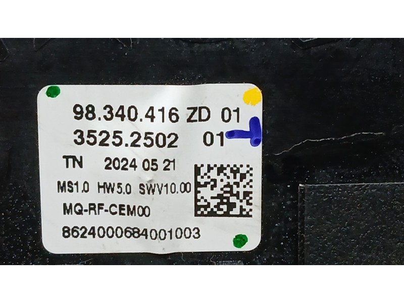 Recambio de mando calefaccion / aire acondicionado para peugeot partner furgoneta/monovolumen (k9) 1.5 bluehdi 130 referencia OE