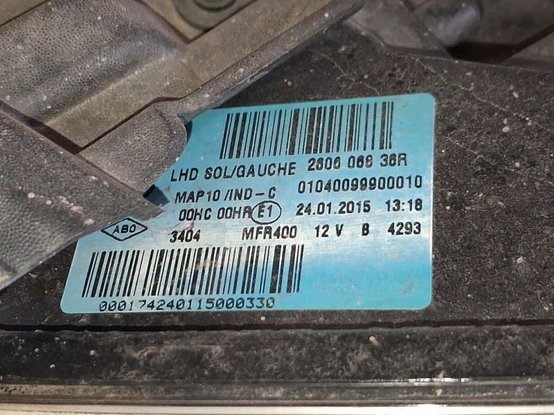 Recambio de faro izquierdo para renault fluence (l3_) 1.5 dci (l30d, l30l, l306, l33f, l33l, l33m, l33v, l33w) referencia OEM IA