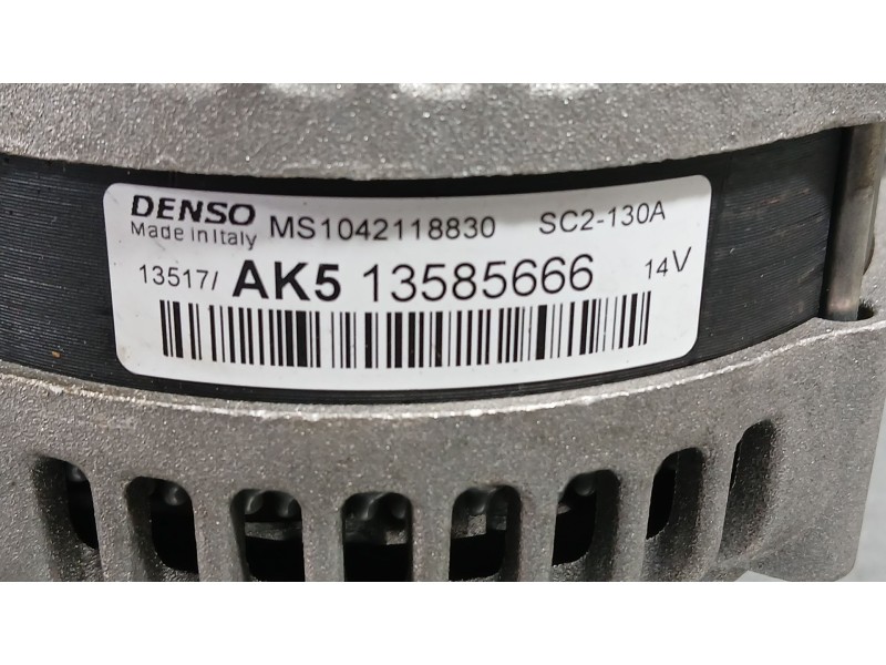 Recambio de alternador para opel corsa e (x15) 1.4 turbo (08, 68) referencia OEM IAM 95527249 13520812 