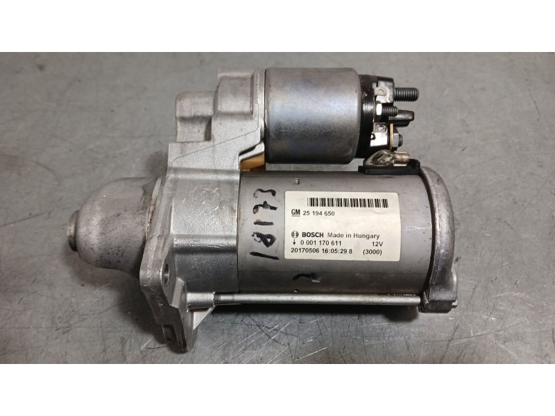 Recambio de motor arranque para opel corsa e (x15) 1.4 turbo (08, 68) referencia OEM IAM 25196021 95520113 