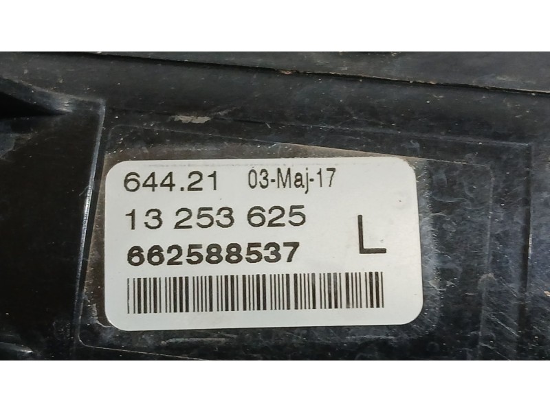 Recambio de faro antiniebla izquierdo para opel corsa e (x15) 1.4 turbo (08, 68) referencia OEM IAM 13253625  