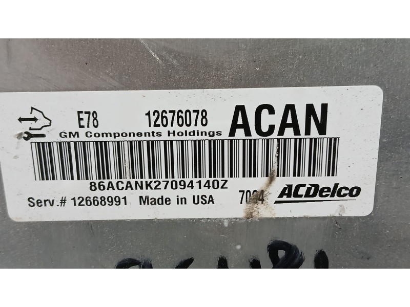 Recambio de centralita motor uce para opel corsa e (x15) 1.4 turbo (08, 68) referencia OEM IAM 12692200  