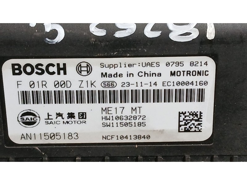 Recambio de centralita motor uce para mg zs suv (azs1) 1.5 vti referencia OEM IAM   