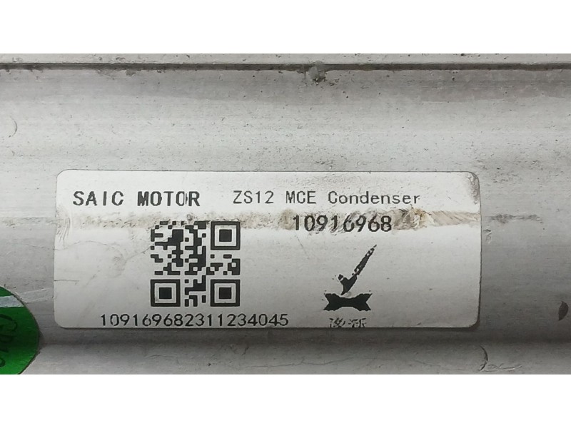 Recambio de condensador / radiador aire acondicionado para mg zs suv (azs1) 1.5 vti referencia OEM IAM 10916968  