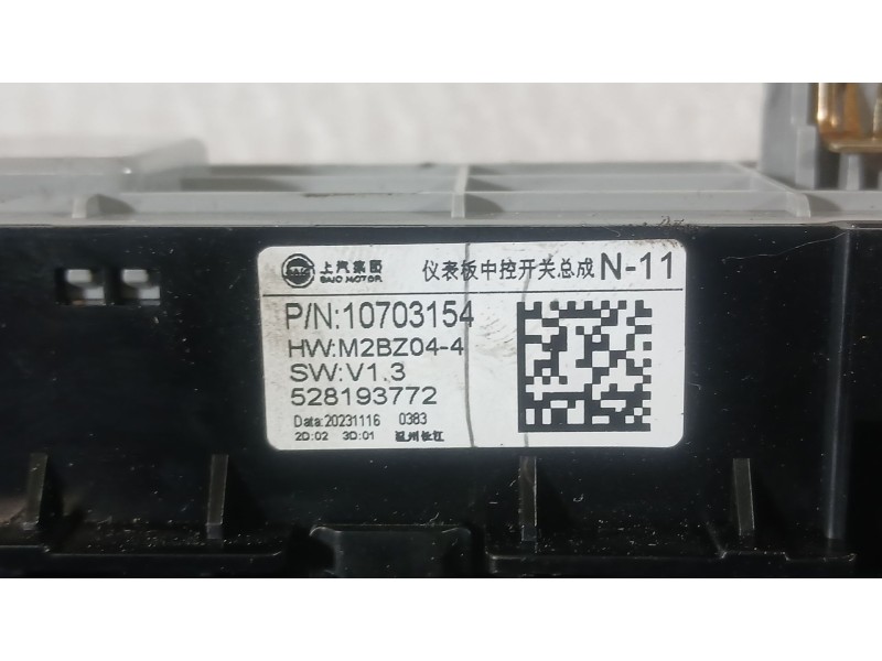 Recambio de mando climatizador para mg zs suv (azs1) 1.5 vti referencia OEM IAM   
