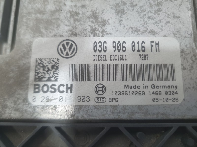 Recambio de centralita motor uce para volkswagen golf v (1k1) 2.0 tdi referencia OEM IAM 03G906016KC  