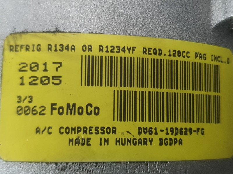 Recambio de compresor aire acondicionado para ford focus iii 1.0 ecoboost referencia OEM IAM 2100870  