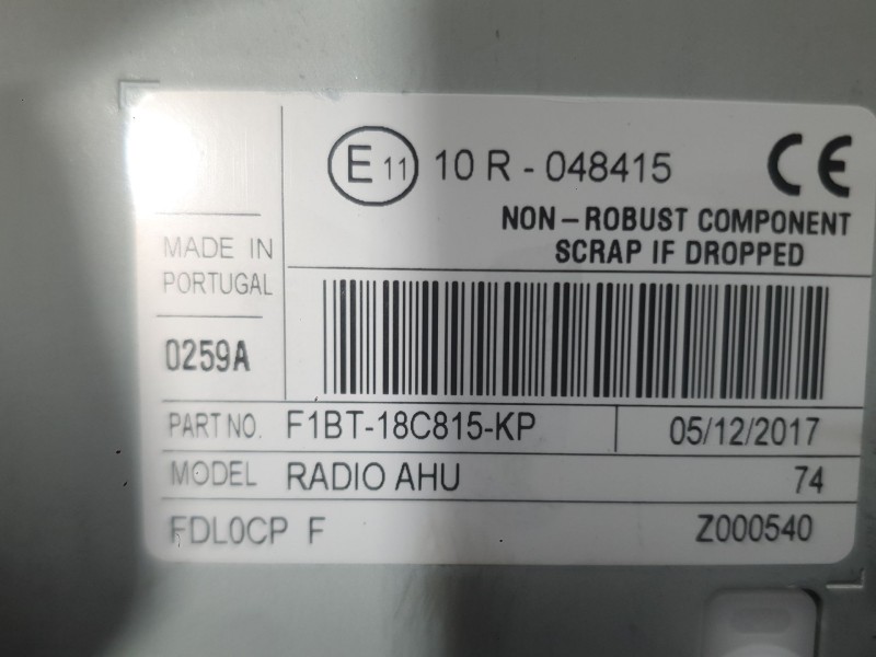 Recambio de sistema audio / radio cd para ford focus iii 1.0 ecoboost referencia OEM IAM   