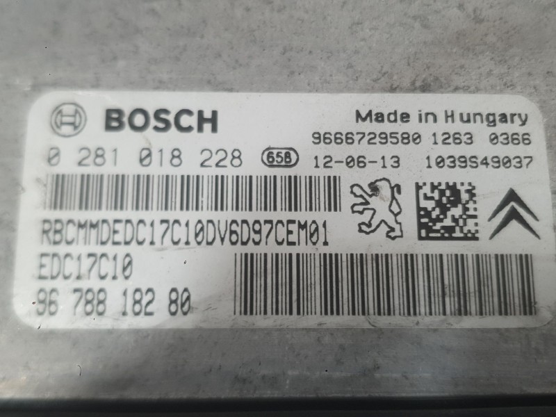 Recambio de centralita motor uce para peugeot 208 i (ca_, cc_) 1.6 hdi referencia OEM IAM 1608084880  