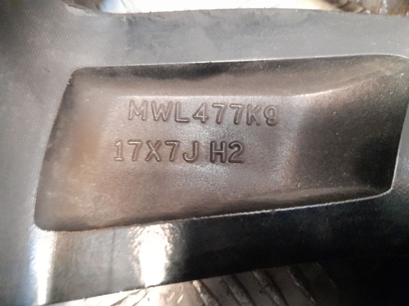 Recambio de llanta aluminio para mg zs suv (azs1) 1.5 vti referencia OEM IAM 7X17 5 TORN ET41 ROZADA ALUMINIO