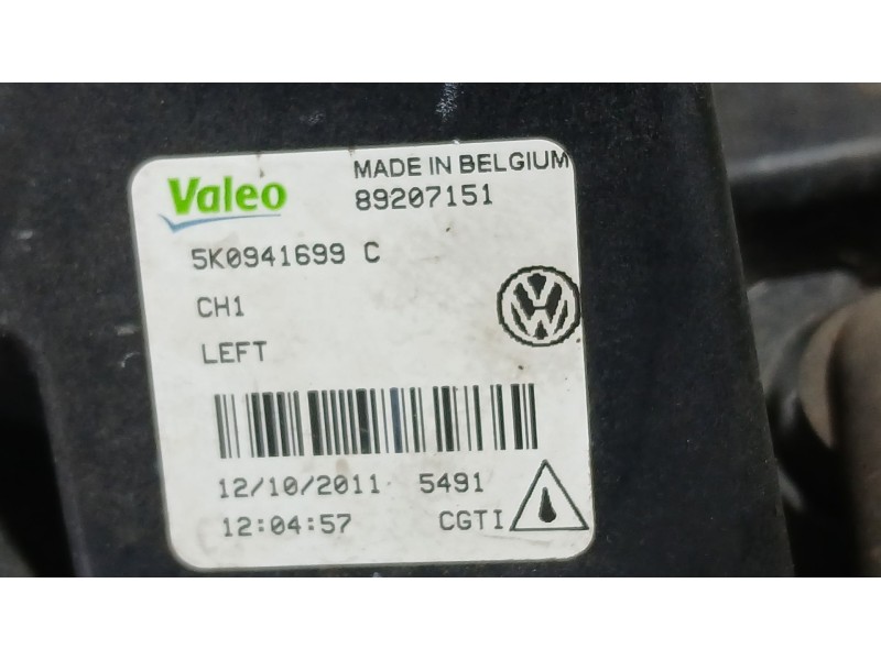 Recambio de faro antiniebla izquierdo para volkswagen golf vi (5k1) 2.0 tdi referencia OEM IAM 5K0941699E  