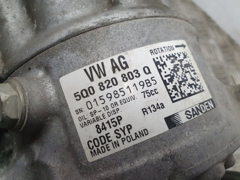 Recambio de compresor aire acondicionado para volkswagen crafter kasten (sy) furgón 35 bl ta fwd referencia OEM IAM 5Q0820803Q 8