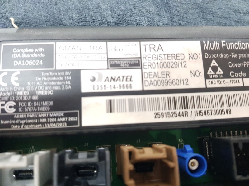 Recambio de sistema navegacion gps para renault captur i (j5_, h5_) 1.2 tce 120 referencia OEM IAM 259152544R  