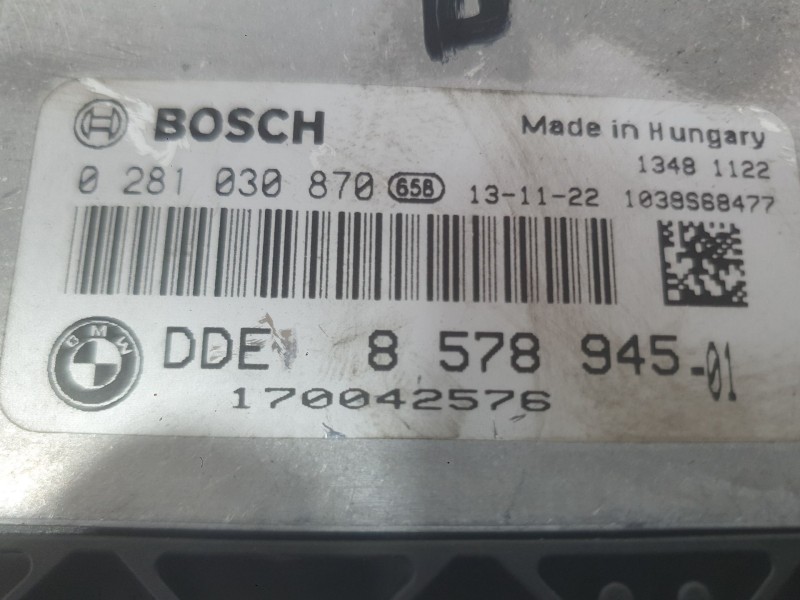 Recambio de centralita motor uce para bmw 1 (f21) 116 d referencia OEM IAM 13618576341  