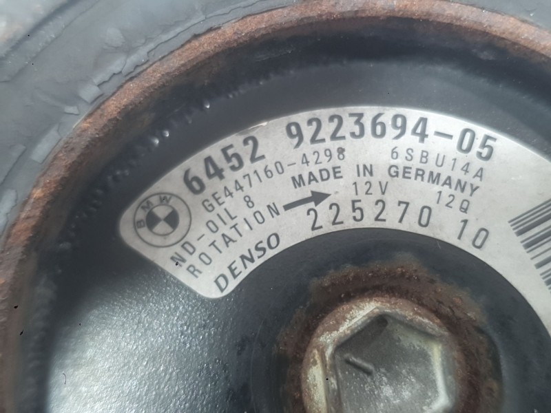 Recambio de compresor aire acondicionado para bmw 1 (f21) 116 d referencia OEM IAM 64529223694  