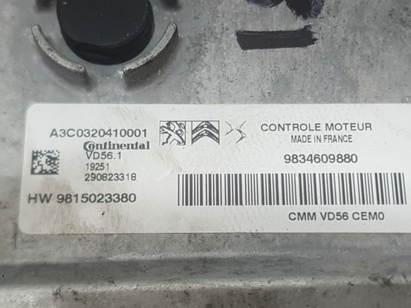 Recambio de centralita motor uce para peugeot 3008 ii suv (mc_, mr_, mj_, m4_) 1.2 thp/ puretech 130 (mrhnsm, mrhnsu, mrhnsj, mr