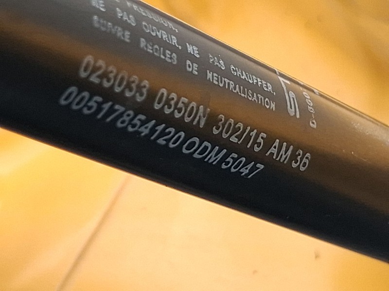 Recambio de amortiguadores maletero / porton para fiat 500 (312_) 1.2 (312axa1a) referencia OEM IAM 52240624  