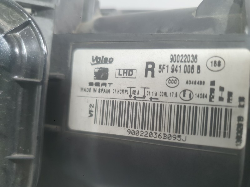 Recambio de faro derecho para seat leon st (5f8) 1.4 tsi referencia OEM IAM 5F1941006B  
