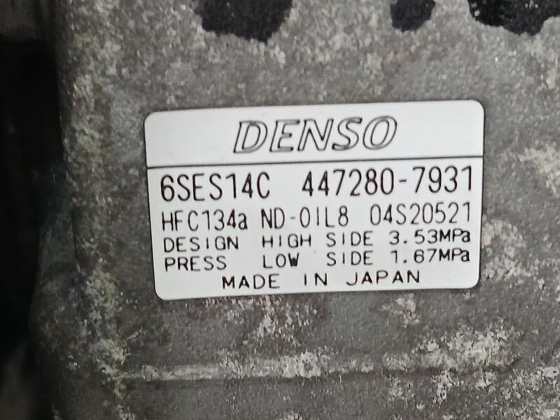 Recambio de compresor aire acondicionado para toyota rav 4 exclusive referencia OEM IAM 4472807931 DENSO 6SES14C