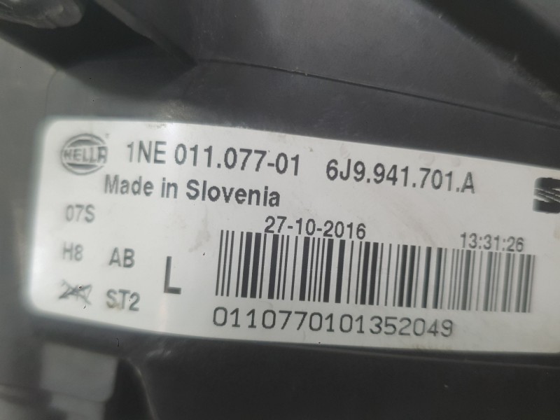 Recambio de faro antiniebla izquierdo para seat leon st (5f8) 1.4 tsi referencia OEM IAM 6J9941701A  