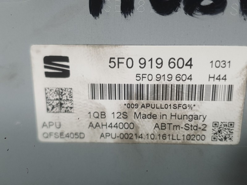 Recambio de sistema audio / radio para seat leon st (5f8) 1.4 tsi referencia OEM IAM 5F0919604  