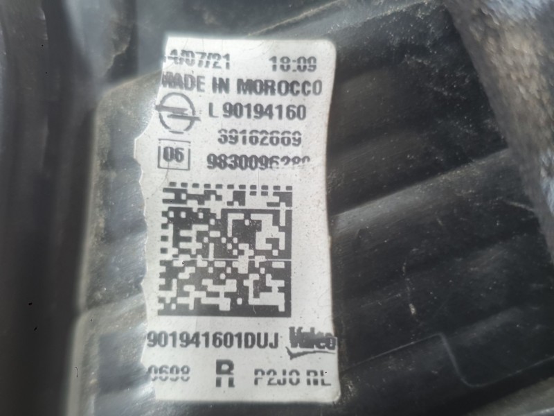 Recambio de piloto trasero derecho interior para opel corsa f (p2jo) 1.2 (68) referencia OEM IAM 9830096280  