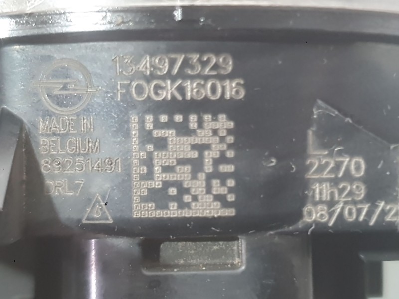 Recambio de faro antiniebla derecho para opel corsa f (p2jo) 1.2 (68) referencia OEM IAM 9831303680  