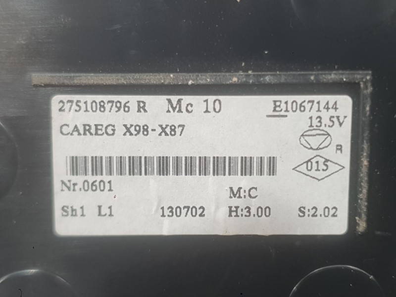 Recambio de mando climatizador para renault clio iv (bh_) 1.5 dci 90 referencia OEM IAM 275105430R  