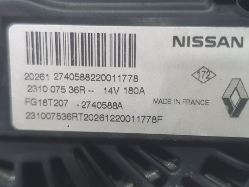 Recambio de alternador para mercedes-benz citan furgón/monospace (w415) 109 cdi (415.603, 415.605) referencia OEM IAM A415906350