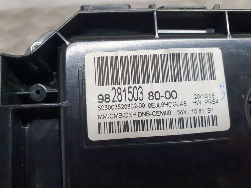 Recambio de cuadro instrumentos para peugeot 5008 gt referencia OEM IAM 9828150380 503003520802 