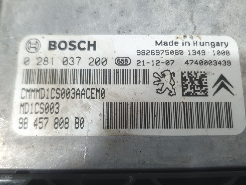 Recambio de centralita motor uce para citroën c3 aircross ii (2r_, 2c_) 1.5 bluehdi 110 referencia OEM IAM 1680803080  