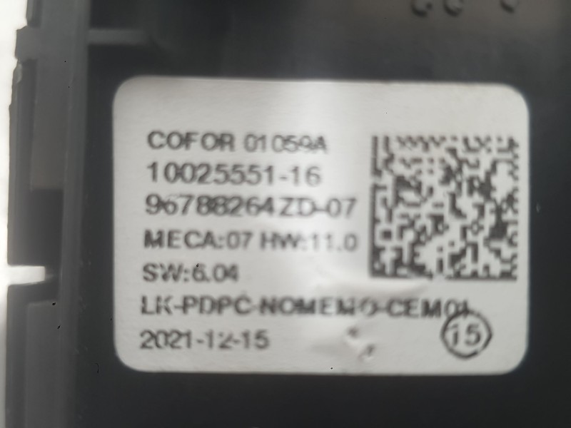 Recambio de mando elevalunas delantero izquierdo para citroën c3 aircross ii (2r_, 2c_) 1.5 bluehdi 110 referencia OEM IAM 96788