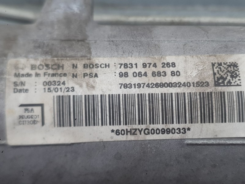 Recambio de cremallera direccion para fiat scudo furgoneta 1.5 multijet 100 (506) referencia OEM IAM 6001080124 9806468380. ASIS