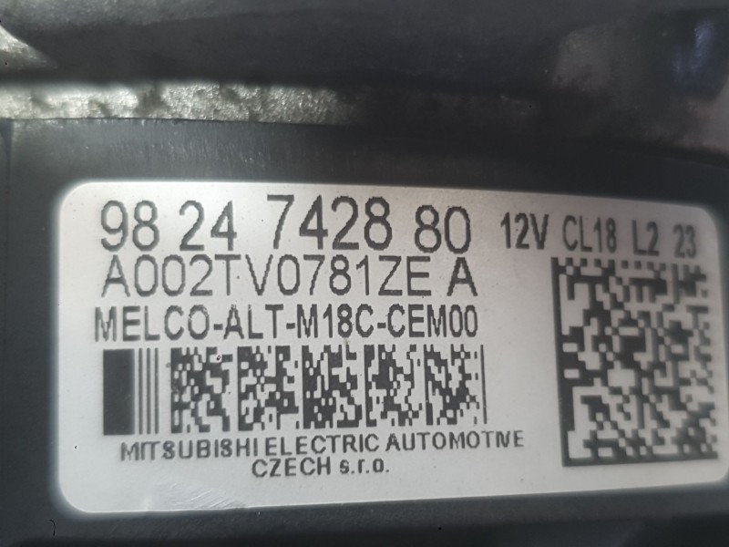 Recambio de alternador para fiat scudo furgoneta 1.5 multijet 100 (506) referencia OEM IAM 9826573480 6001080020 