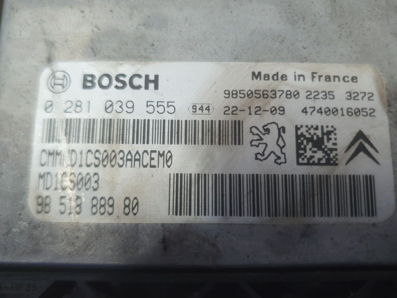 Recambio de centralita motor uce para fiat scudo furgoneta 1.5 multijet 100 (506) referencia OEM IAM   