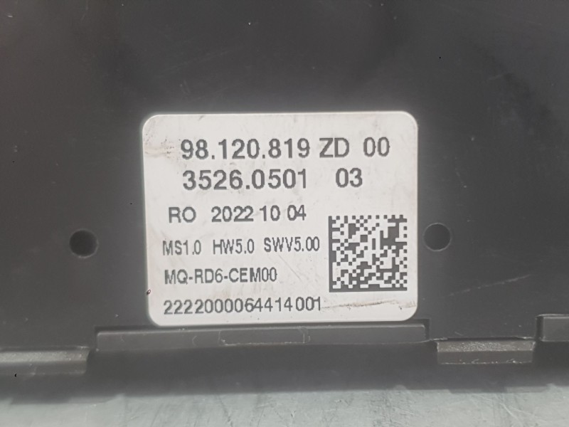 Recambio de mando radio para fiat scudo furgoneta 1.5 multijet 100 (506) referencia OEM IAM   