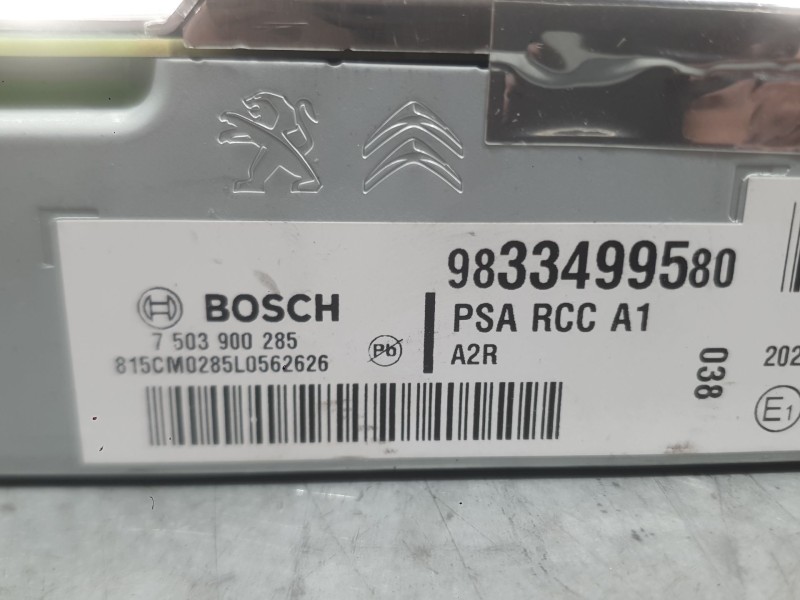 Recambio de sistema audio / radio para citroën c3 iii (sx) 1.5 bluehdi 100 (sxyhyp, sxyhtu) referencia OEM IAM 1668484280  