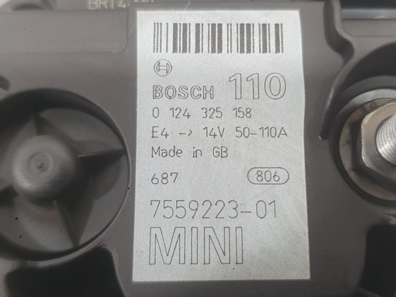 Recambio de alternador para mini mini (r50, r53) cooper referencia OEM IAM 12317550319  