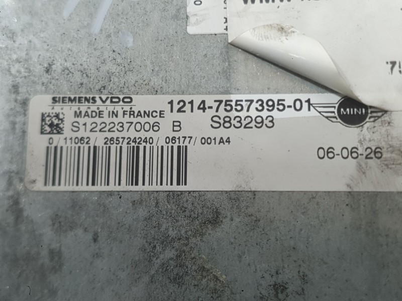 Recambio de centralita motor uce para mini mini (r50, r53) cooper referencia OEM IAM 12147562624  