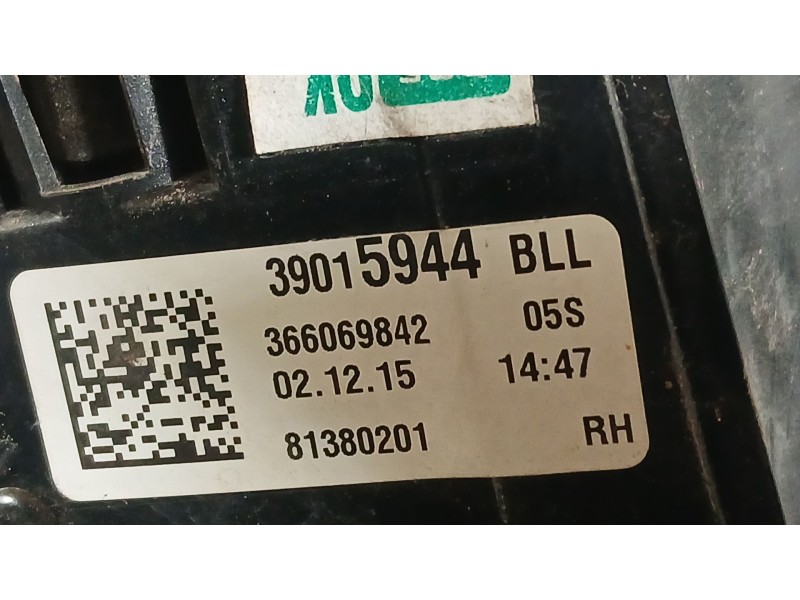 Recambio de piloto trasero derecho exterior para opel astra k (b16) 1.0 turbo (68) referencia OEM IAM 39099015  