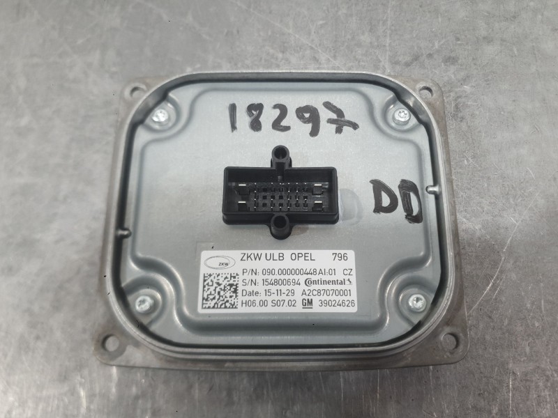 Recambio de centralita faro para opel astra k (b16) 1.4 turbo (68) referencia OEM IAM  DEL. DERECHA 