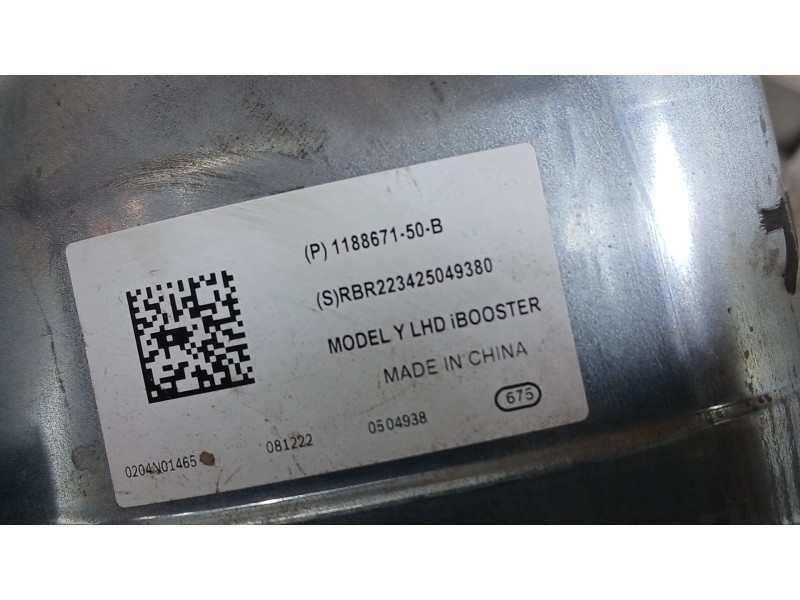 Recambio de bomba freno para tesla model y ev a las 4 ruedas referencia OEM IAM 118867350A  