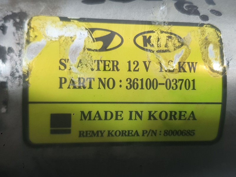 Recambio de motor arranque para hyundai i30 (gd) 1.4 referencia OEM IAM 3610003706  