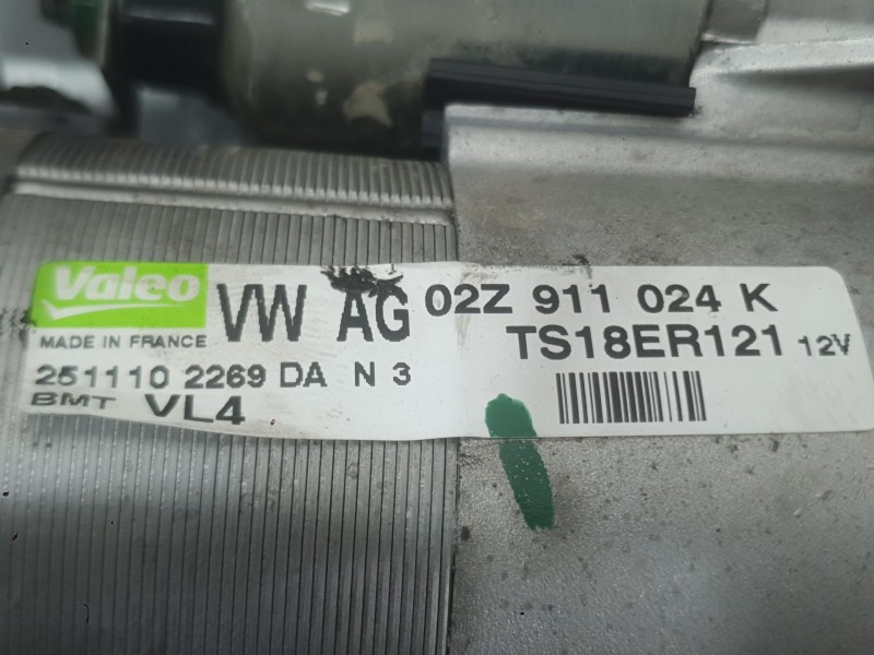 Recambio de motor arranque para seat ibiza iv (6j5, 6p1) 1.6 tdi referencia OEM IAM 02Z911024KX  