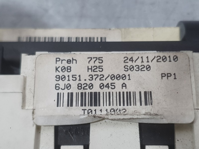 Recambio de mando calefaccion / aire acondicionado para seat ibiza iv (6j5, 6p1) 1.6 tdi referencia OEM IAM 6J0820045BNEE  