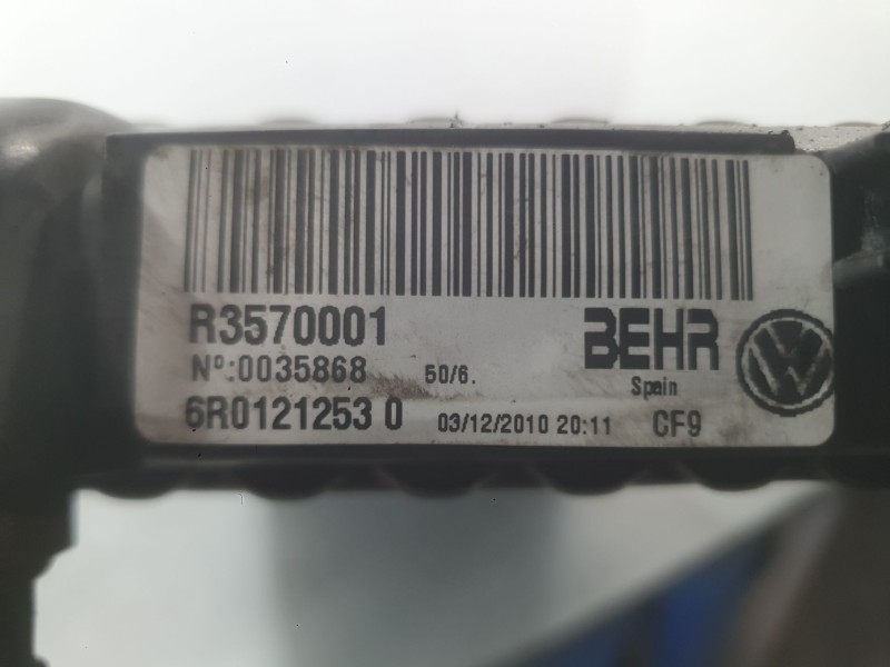 Recambio de radiador agua para seat ibiza iv (6j5, 6p1) 1.6 tdi referencia OEM IAM 6R0121253A  