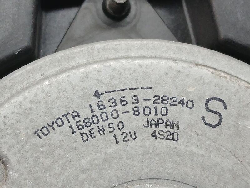 Recambio de electroventilador para toyota rav 4 exclusive referencia OEM IAM 1636128200  