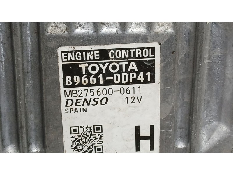 Recambio de centralita motor uce para toyota yaris (_p13_) 1.3 (nsp130_) referencia OEM IAM 896610DP41  